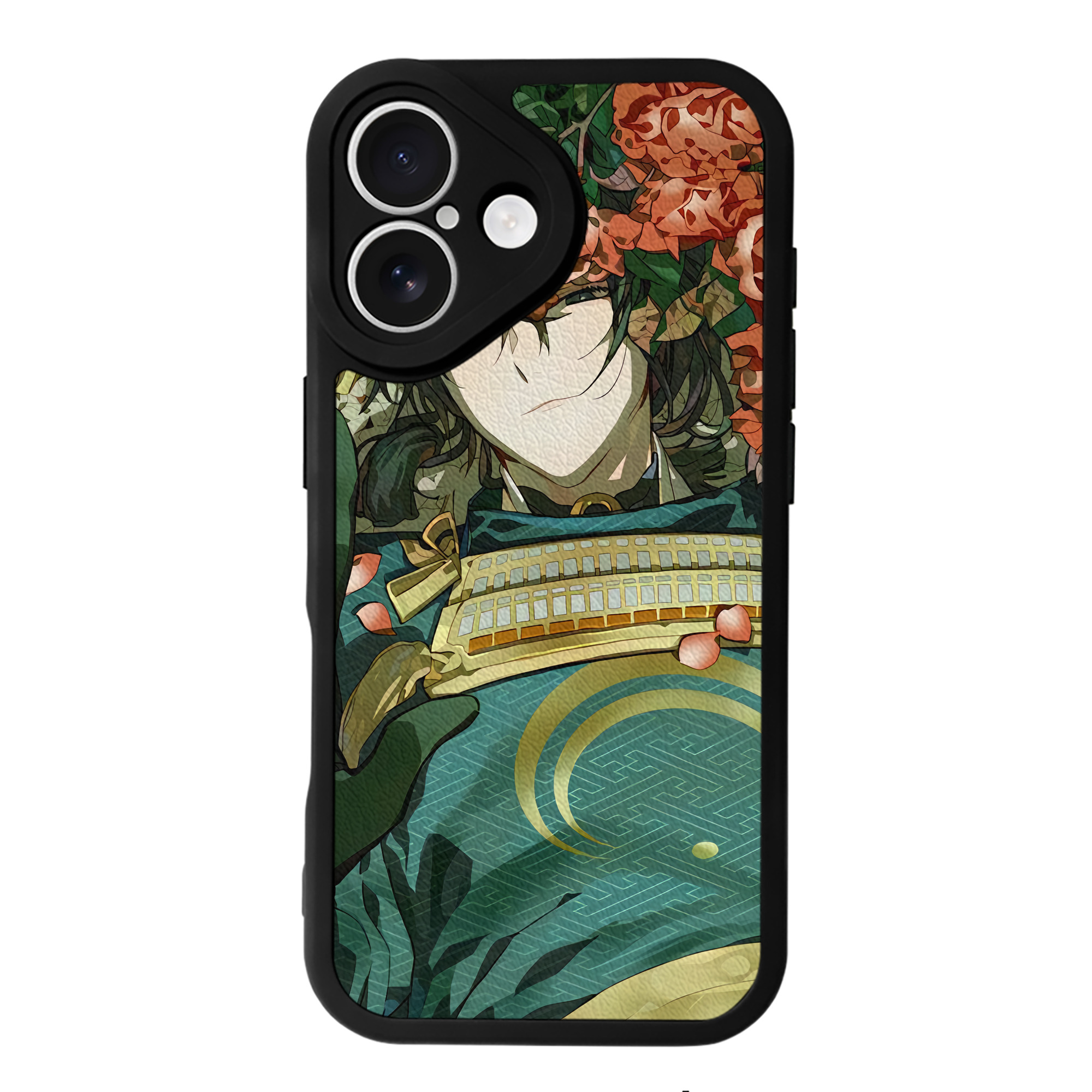 （画像用） 刀剣乱舞 Touken Ranbu 【iPhone 16シリーズ対応】シリコンスマホケース（レザー調） 材質：シリコン